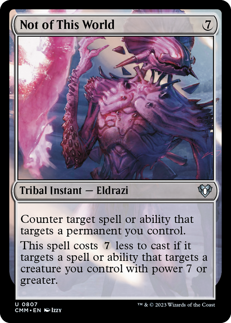 Not of This World (CMM-807) [Commander Masters] MTG Single Wizards of the Coast