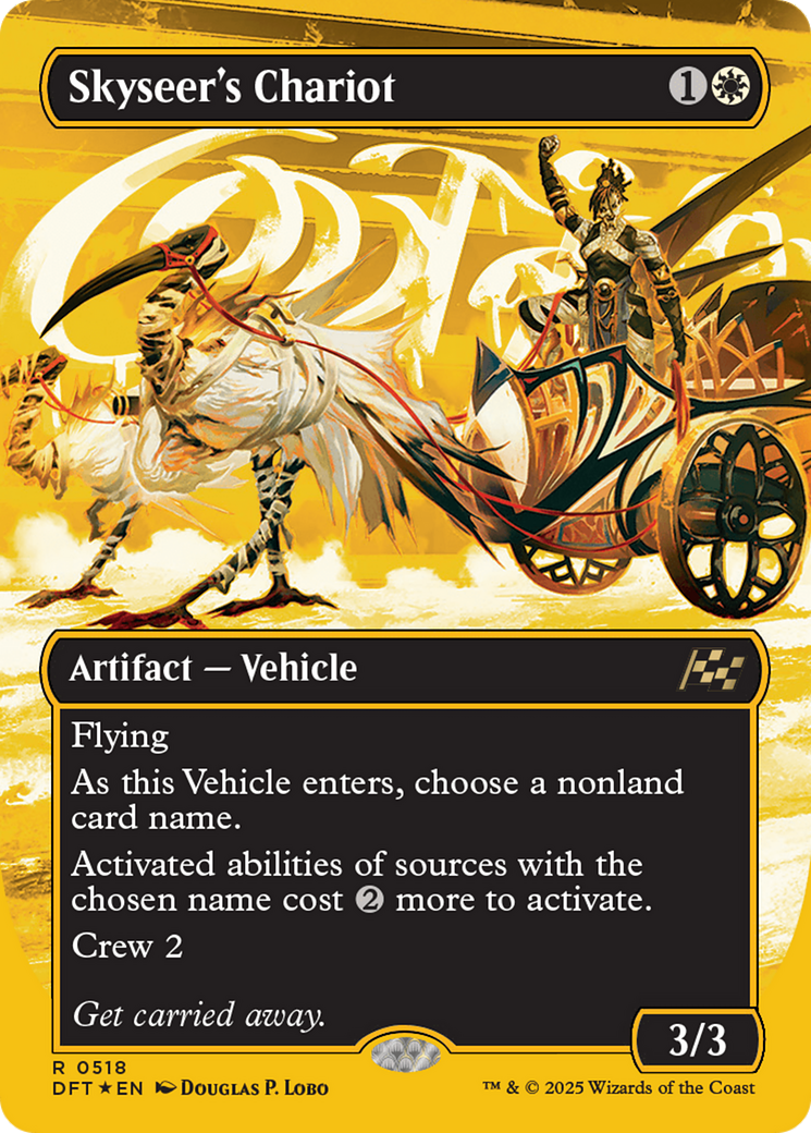 Skyseer's Chariot (First-Place Foil) (DFT-518) [Aetherdrift] (Borderless) Foil MTG Single Wizards of the Coast