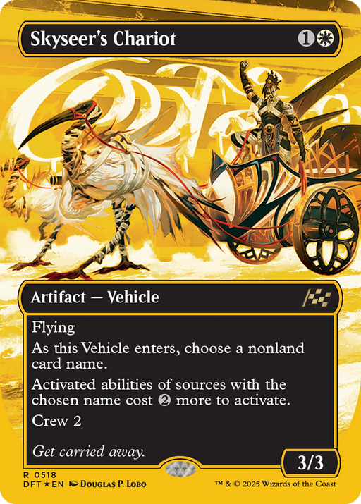 Skyseer's Chariot (First-Place Foil) (DFT-518) [Aetherdrift] (Borderless) Foil MTG Single Wizards of the Coast