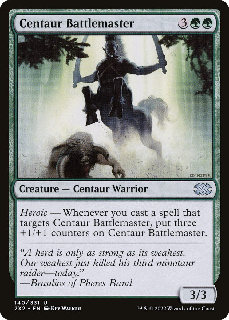Centaur Battlemaster (2X2-140) [Double Masters 2022] Foil MTG Single Wizards of the Coast