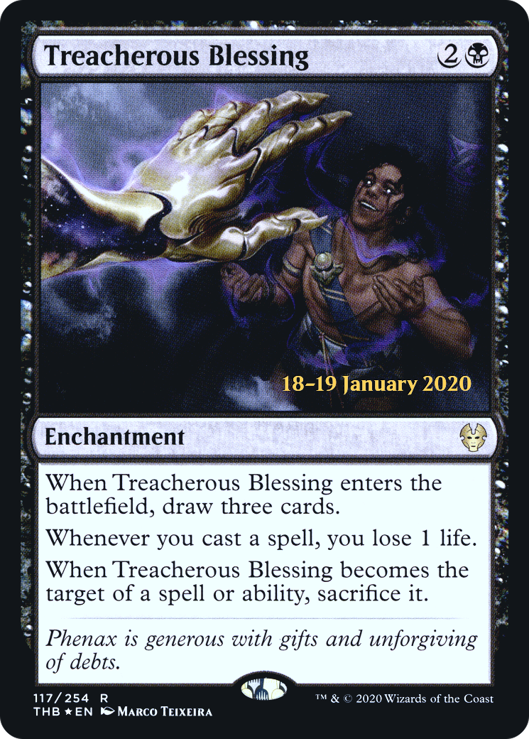 Treacherous Blessing (PRE-117) [Theros Beyond Death Promos] Foil MTG Single Wizards of the Coast