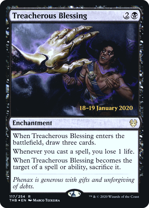 Treacherous Blessing (PRE-117) [Theros Beyond Death Promos] Foil MTG Single Wizards of the Coast