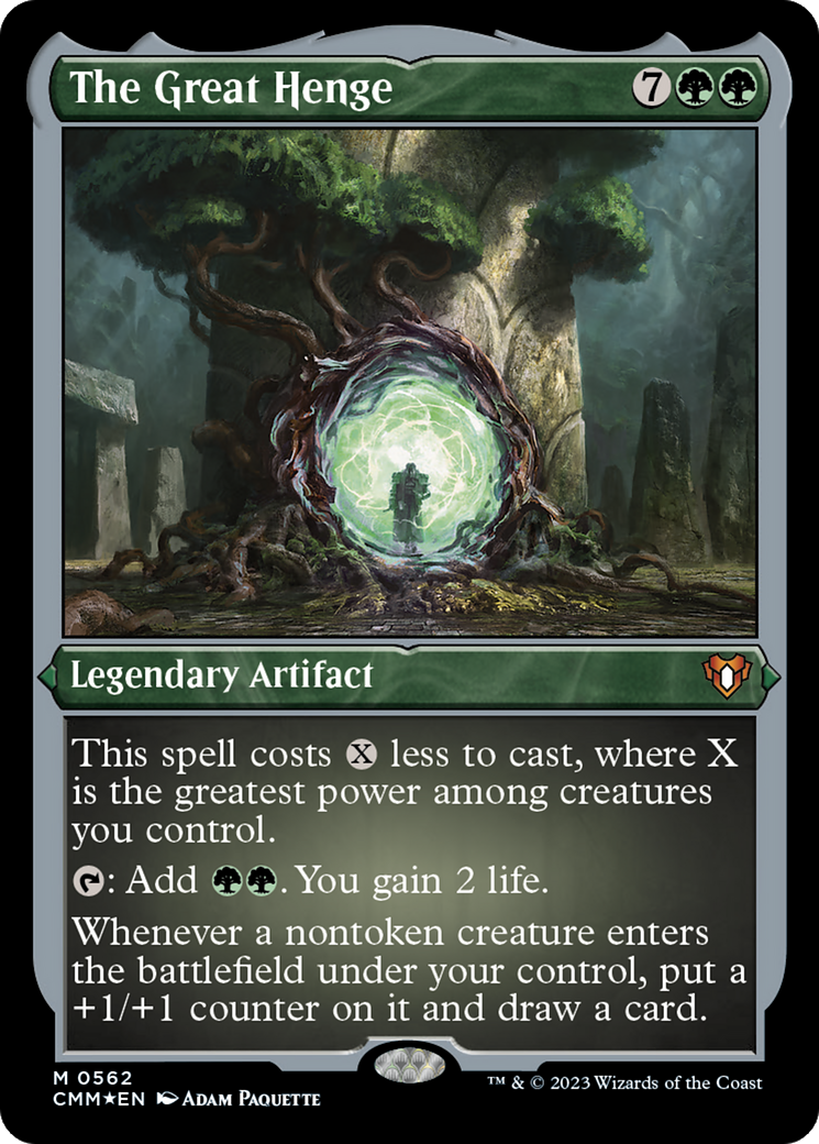 The Great Henge (CMM-562) [Commander Masters] Etched Foil MTG Single Wizards of the Coast