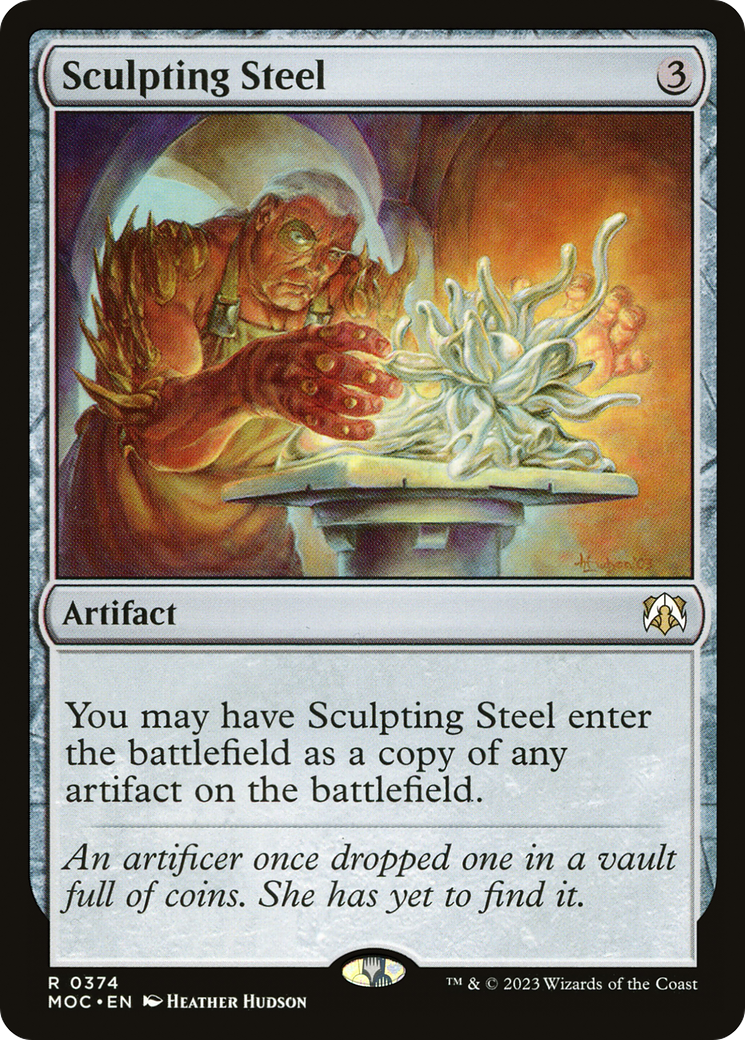 Sculpting Steel (MOC-374) [March of the Machine Commander] MTG Single Wizards of the Coast