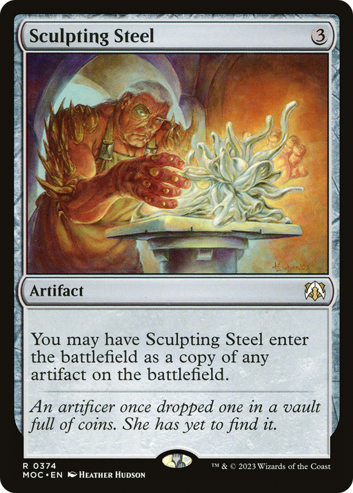 Sculpting Steel (MOC-374) [March of the Machine Commander] MTG Single Wizards of the Coast
