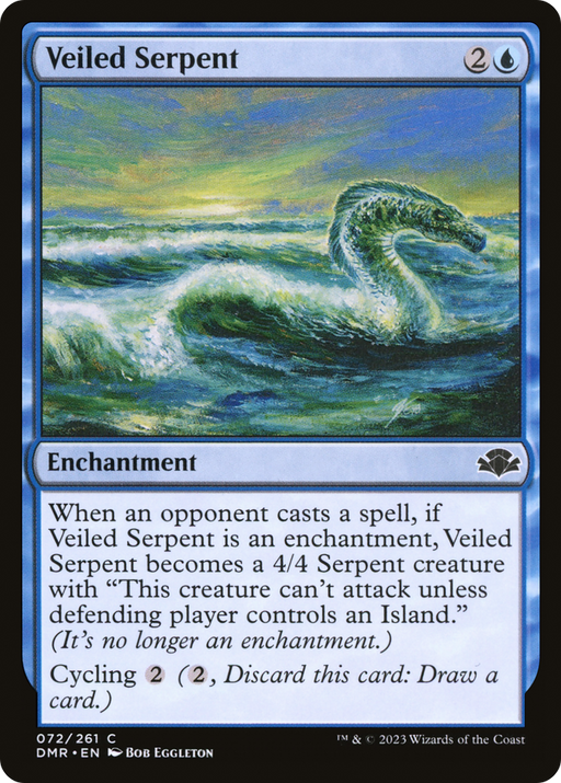 Veiled Serpent (DMR-072) [Dominaria Remastered] MTG Single Wizards of the Coast