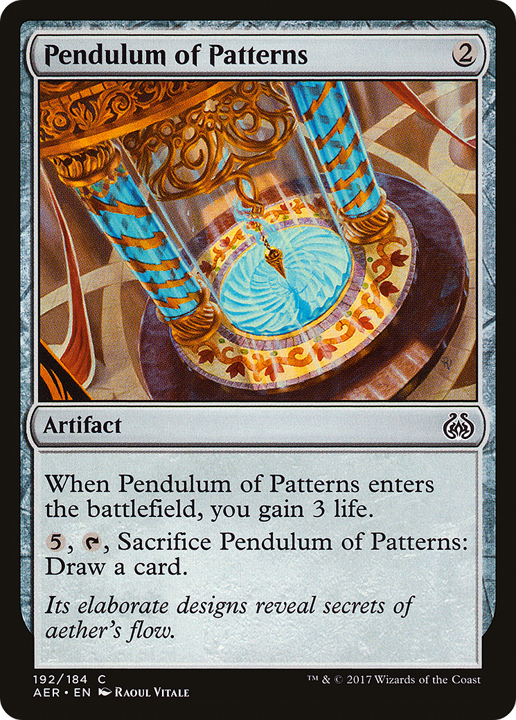 Pendulum of Patterns (AER-192) [Aether Revolt] Foil MTG Single Wizards of the Coast