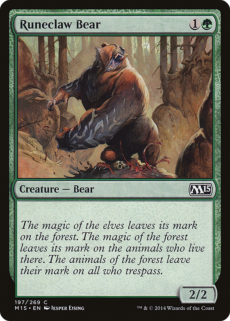 Runeclaw Bear (M15-197) [Magic 2015] Foil MTG Single Wizards of the Coast