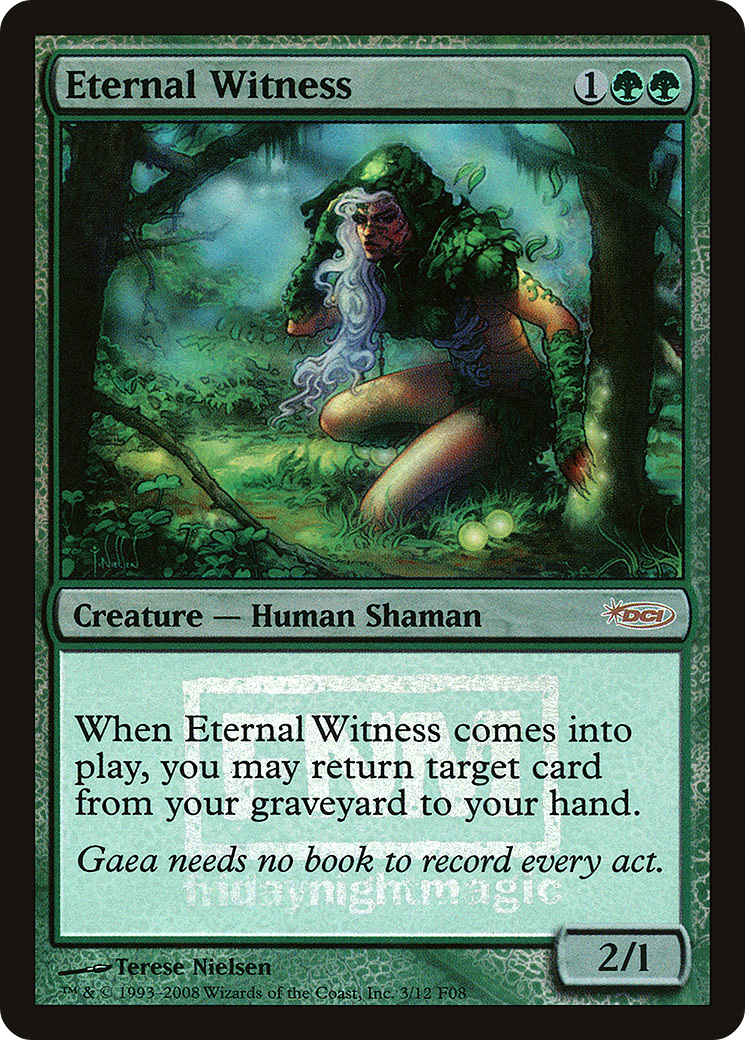 Eternal Witness (FNM-003) [Misc] Friday Night Magic 2008 Foil MTG Single Wizards of the Coast