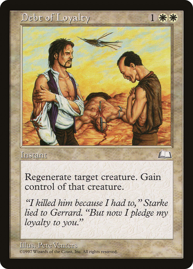 Debt of Loyalty (WTH-) [Weatherlight] MTG Single Wizards of the Coast