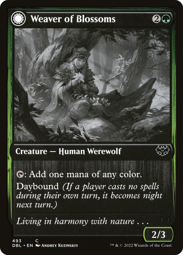 Weaver of Blossoms (DBL-493) [Innistrad: Double Feature] Foil MTG Single Wizards of the Coast