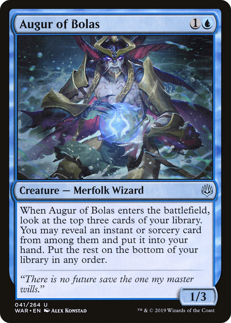 Augur of Bolas (WAR-041) [War of the Spark] Foil MTG Single Wizards of the Coast
