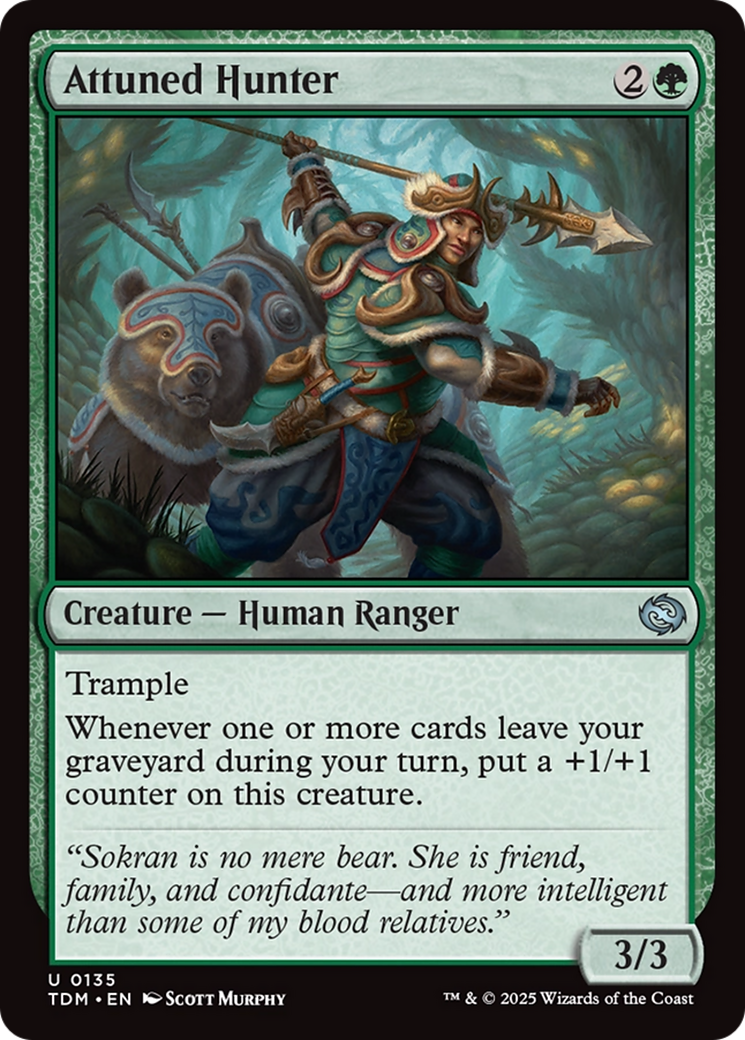 Attuned Hunter (TDM-135) [Tarkir: Dragonstorm] MTG Single Wizards of the Coast