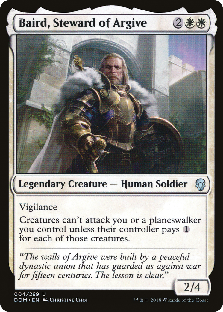 Baird, Steward of Argive (DOM-004) [Dominaria] Foil MTG Single Wizards of the Coast