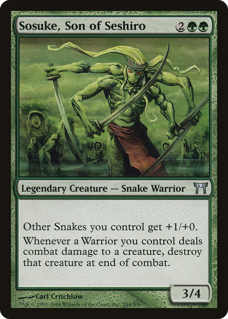 Sosuke, Son of Seshiro (CHK-244) [Champions of Kamigawa] Foil MTG Single Wizards of the Coast