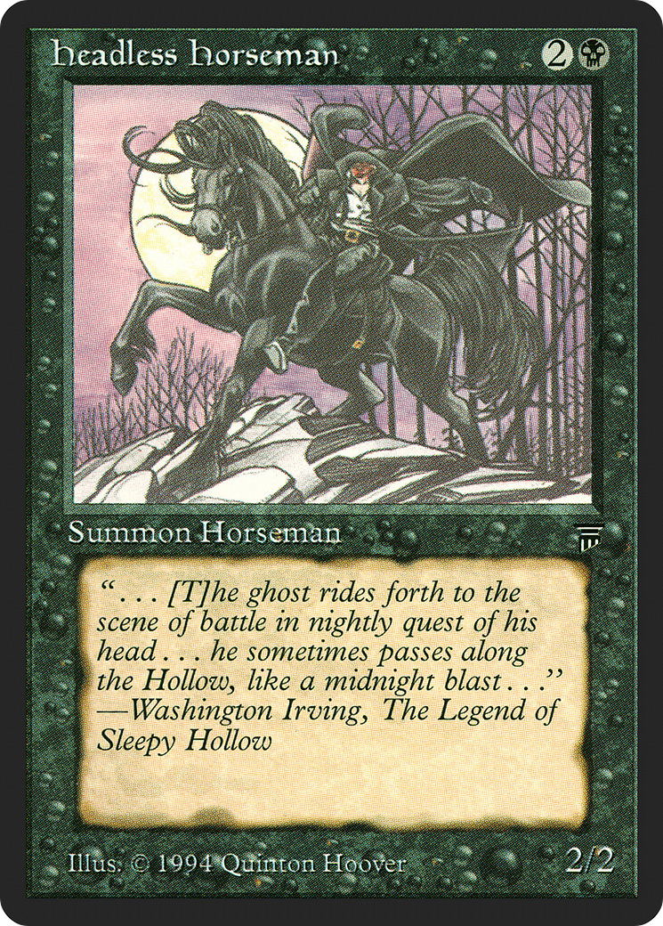 Headless Horseman (LEG-) [Oldschool] Legends MTG Single Wizards of the Coast