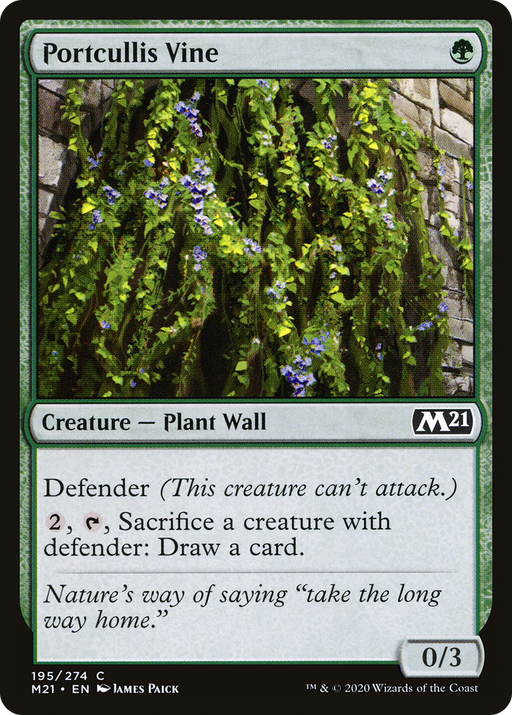 Portcullis Vine (M21-195) [Core Set 2021] MTG Single Wizards of the Coast