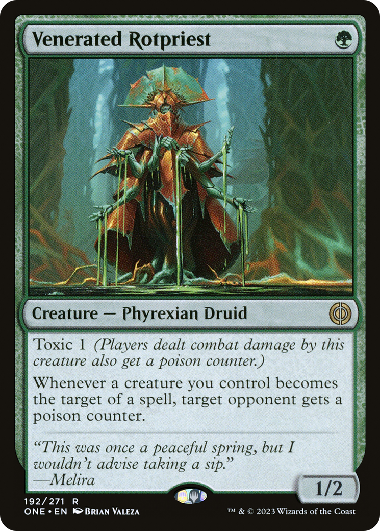 Venerated Rotpriest (ONE-192) [Phyrexia: All Will Be One] MTG Single Wizards of the Coast