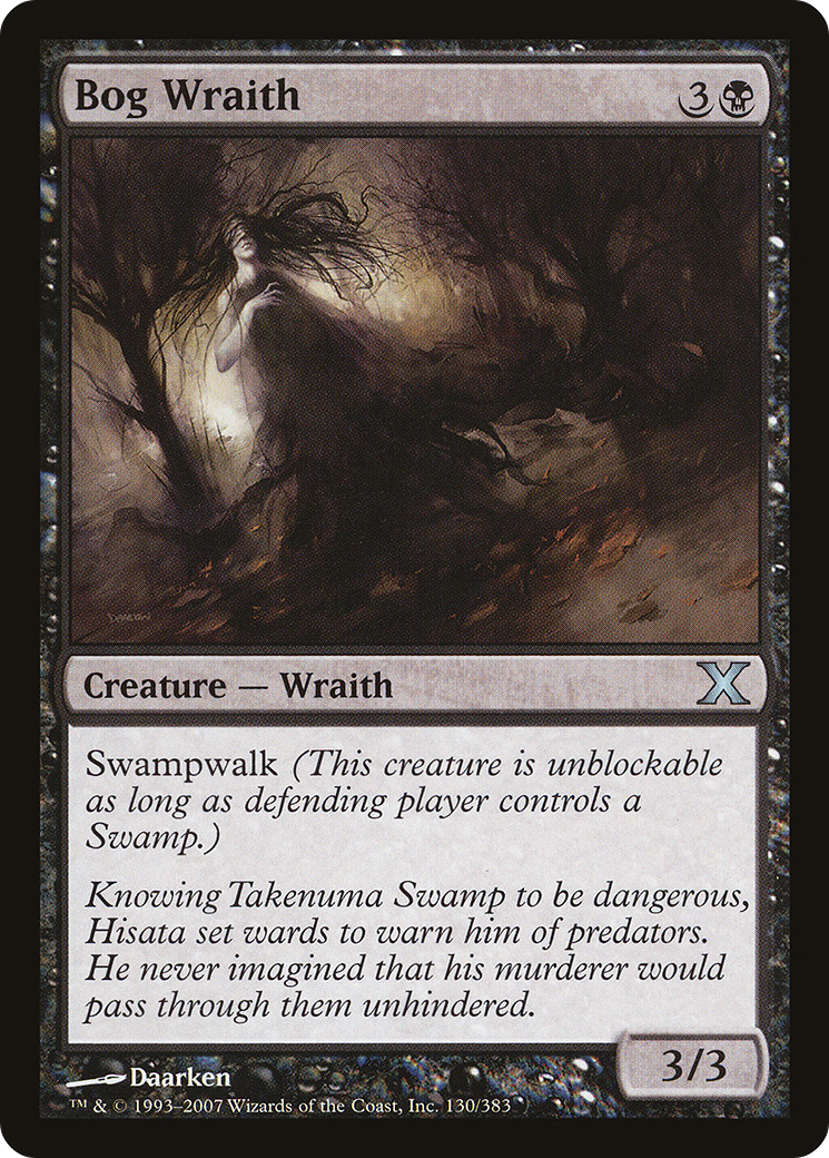 Bog Wraith (10E-130) [Tenth Edition] MTG Single Wizards of the Coast