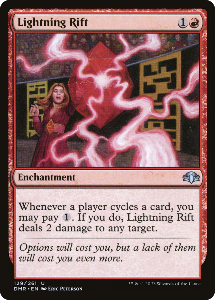 Lightning Rift (DMR-129) [Dominaria Remastered] Foil MTG Single Wizards of the Coast