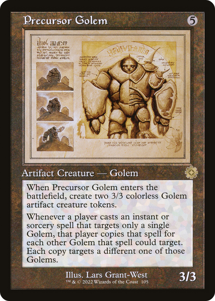 Precursor Golem (BRR-105) [The Brothers' War Retro Artifacts] MTG Single Wizards of the Coast