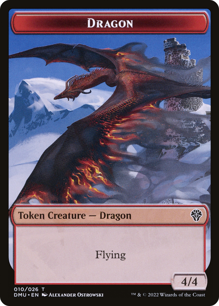 Dragon (DMU-010) [Tokens] Dominaria United Tokens MTG Single Wizards of the Coast