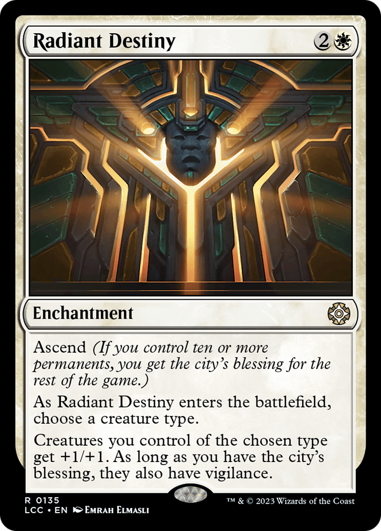 Radiant Destiny (LCC-135) [The Lost Caverns of Ixalan Commander] MTG Single Wizards of the Coast
