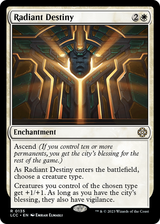 Radiant Destiny (LCC-135) [The Lost Caverns of Ixalan Commander] MTG Single Wizards of the Coast