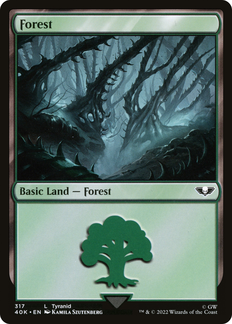 Forest (40K-317) [Warhammer 40,000 Commander] MTG Single Wizards of the Coast