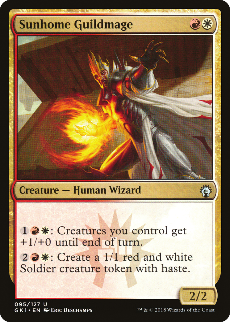 Sunhome Guildmage (GR1-095) [Misc] GRN Guild Kit MTG Single Wizards of the Coast