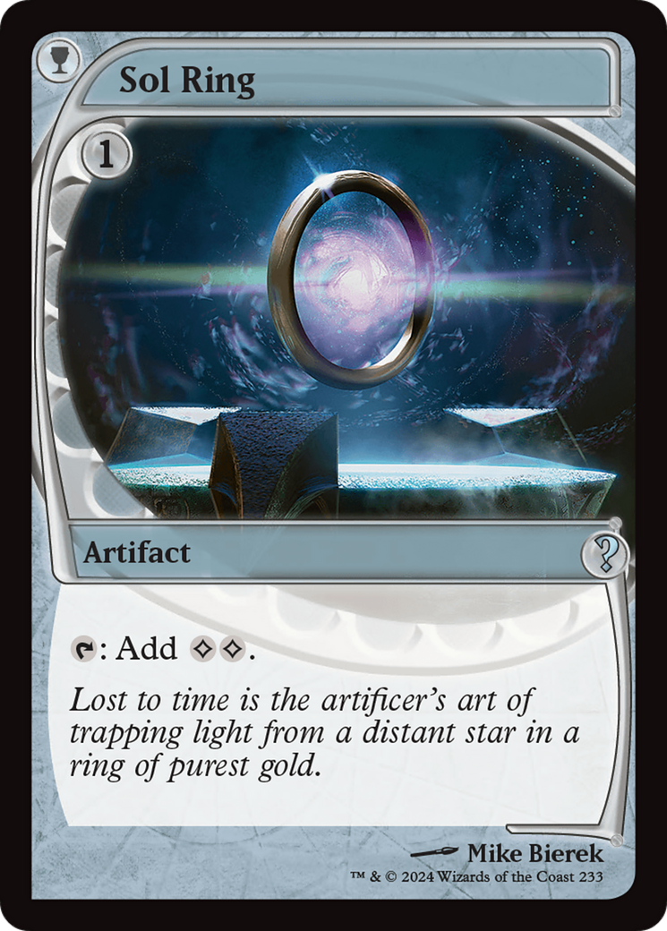 Sol Ring (Future Sight) (MB2-233) [Mystery Booster] Mystery Booster 2 Foil MTG Single Wizards of the Coast