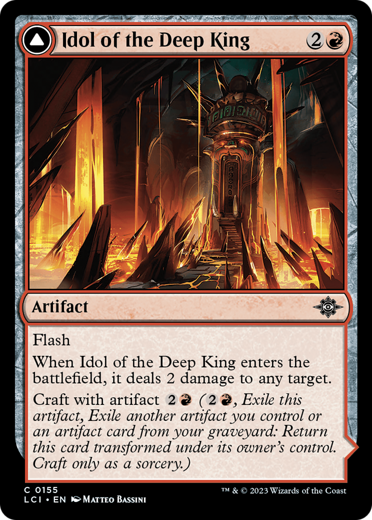 Idol of the Deep King (LCI-155) [The Lost Caverns of Ixalan] Foil MTG Single Wizards of the Coast