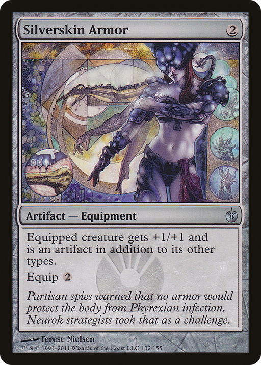 Silverskin Armor (MBS-132) [Mirrodin Besieged] MTG Single Wizards of the Coast
