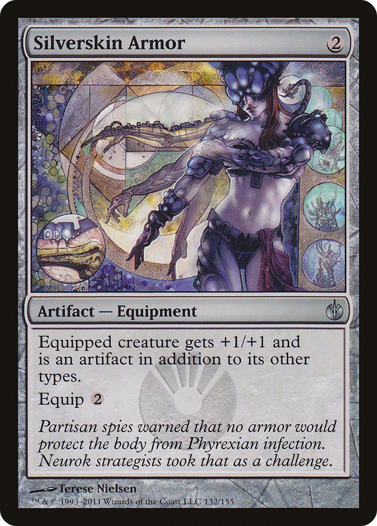 Silverskin Armor (MBS-132) [Mirrodin Besieged] Foil MTG Single Wizards of the Coast