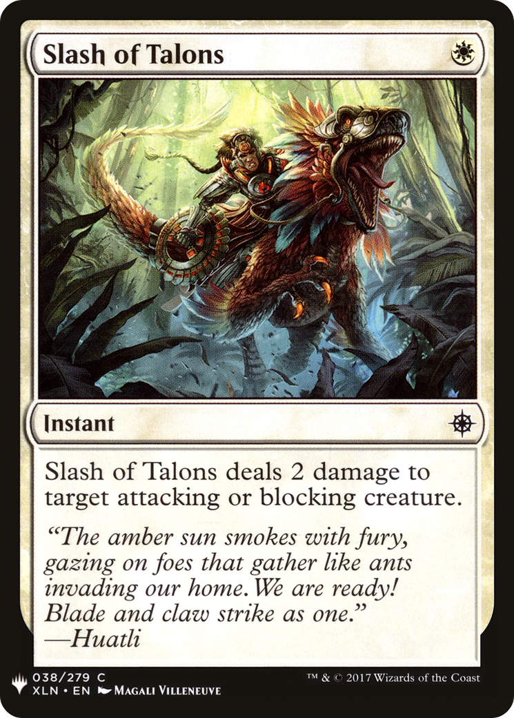 Slash of Talons (LIST-XLN-38) [Mystery Booster] The List MTG Single Wizards of the Coast