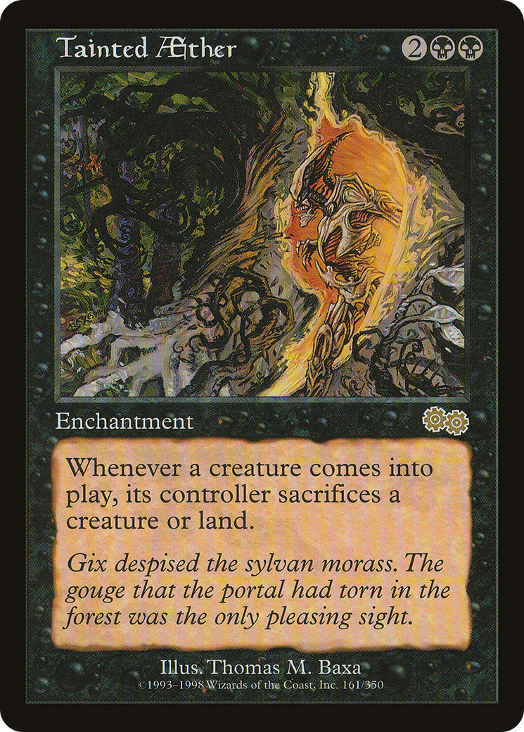 Tainted Aether (USG-161) [Urza's Saga] MTG Single Wizards of the Coast
