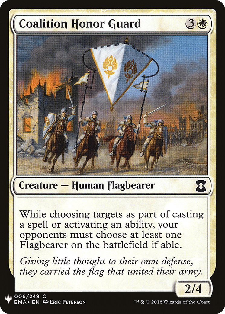 Coalition Honor Guard (LIST-EMA-6) [Mystery Booster] The List MTG Single Wizards of the Coast