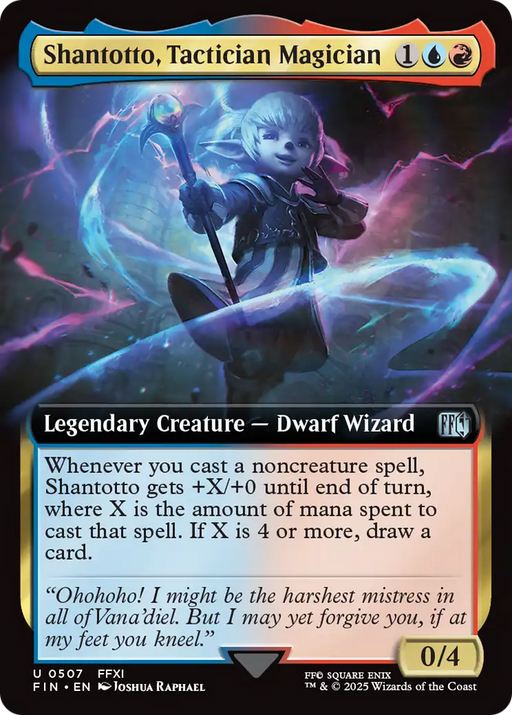 Shantotto, Tactician Magician (FIN-507) [FINAL FANTASY] (Extended Art) MTG Single Wizards of the Coast