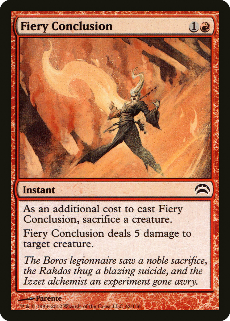 Fiery Conclusion (PC2-042) [Misc] Planechase 2012 Foil MTG Single Wizards of the Coast