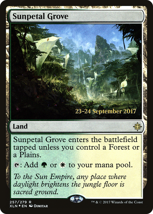 Sunpetal Grove (PRE-257) [Ixalan Promos] Foil MTG Single Wizards of the Coast