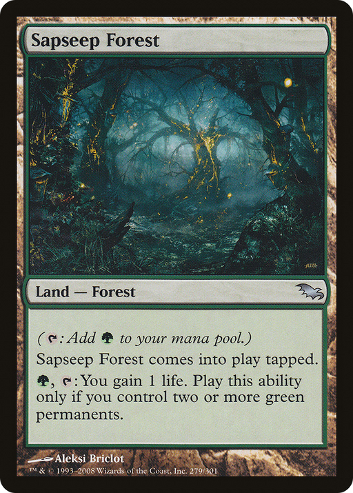 Sapseep Forest (SHM-279) [Shadowmoor] Foil MTG Single Wizards of the Coast