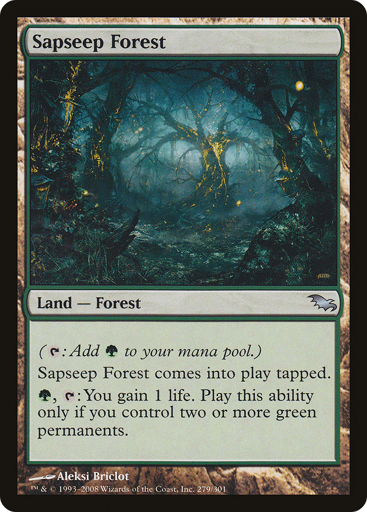 Sapseep Forest (SHM-279) [Shadowmoor] MTG Single Wizards of the Coast