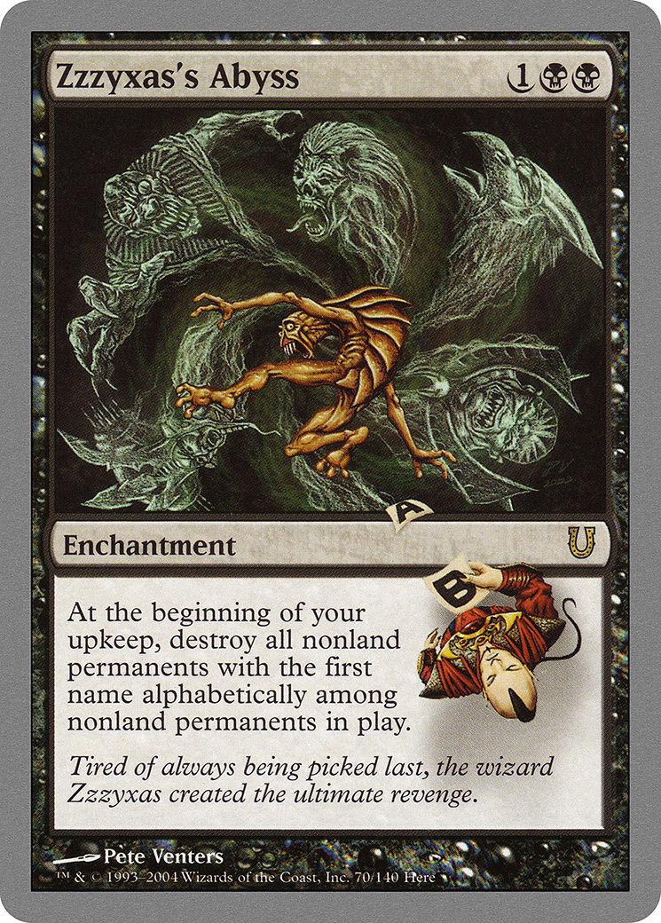 Zzzyxas's Abyss (UNH-070) [Unhinged] MTG Single Wizards of the Coast
