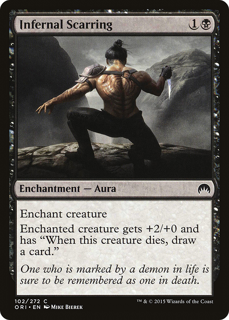 Infernal Scarring (ORI-102) [Magic Origins] MTG Single Wizards of the Coast