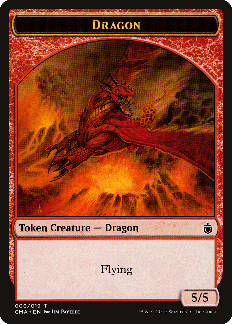 Dragon (CMA-006) [Tokens] Commander Anthology Tokens MTG Single Wizards of the Coast