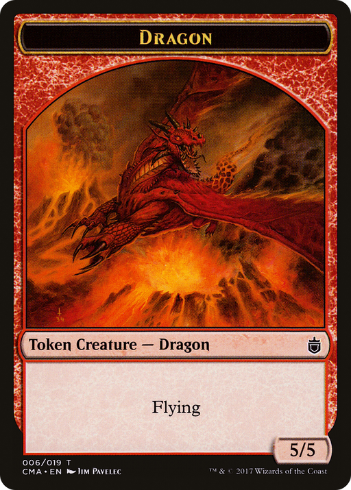Dragon (CMA-006) [Tokens] Commander Anthology Tokens MTG Single Wizards of the Coast