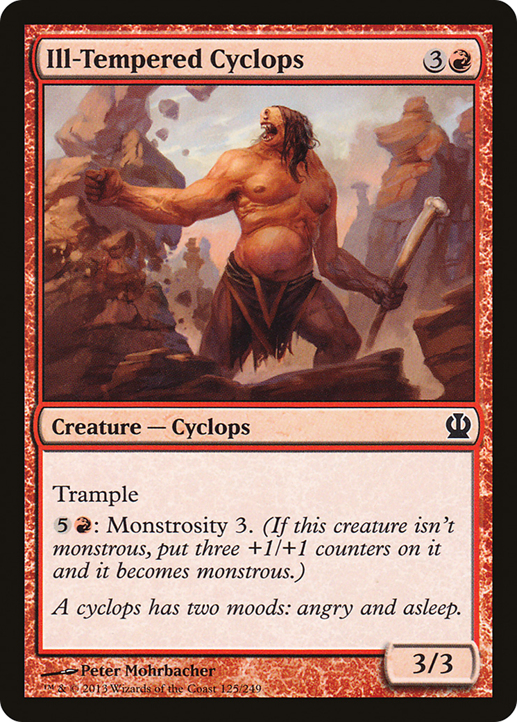 Ill-Tempered Cyclops (THS-125) [Theros] Foil MTG Single Wizards of the Coast