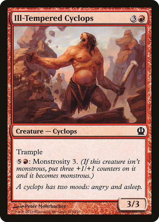 Ill-Tempered Cyclops (THS-125) [Theros] MTG Single Wizards of the Coast