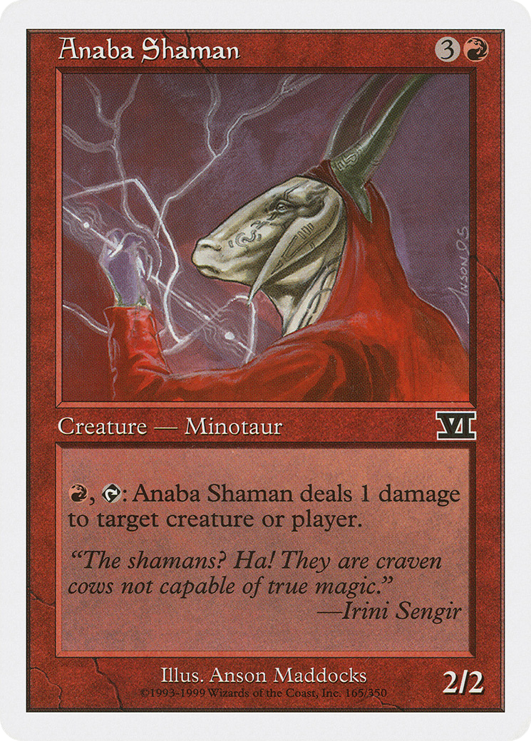 Anaba Shaman (6ED-165) [Classic Sixth Edition] MTG Single Wizards of the Coast