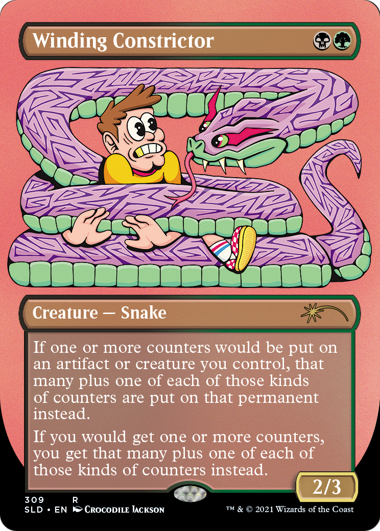 Winding Constrictor (SLD-309) [Secret Lair] Drop (Borderless) MTG Single Wizards of the Coast